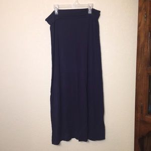 Navy blue maxi skirt